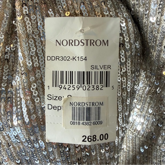 Dress the Population Metallic Long Sleeve Dress Size S - Picture 9 of 15